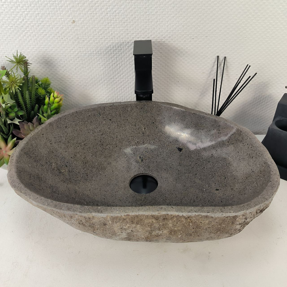 Раковина из речного камня RS-65016 51*37*15 0857