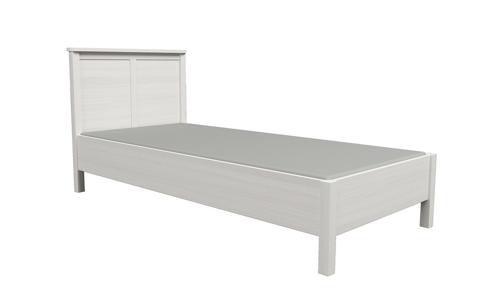 Кровать с ортопедическим основанием (металл) Sherlock 45 90х200, ясень светлый