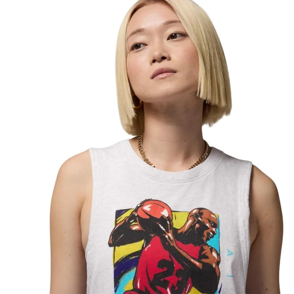 Баскетбольная женская футболка Jordan T-shirt White