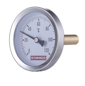 Термометры биметаллические Rommer RIM-0001 с погружной гильзой