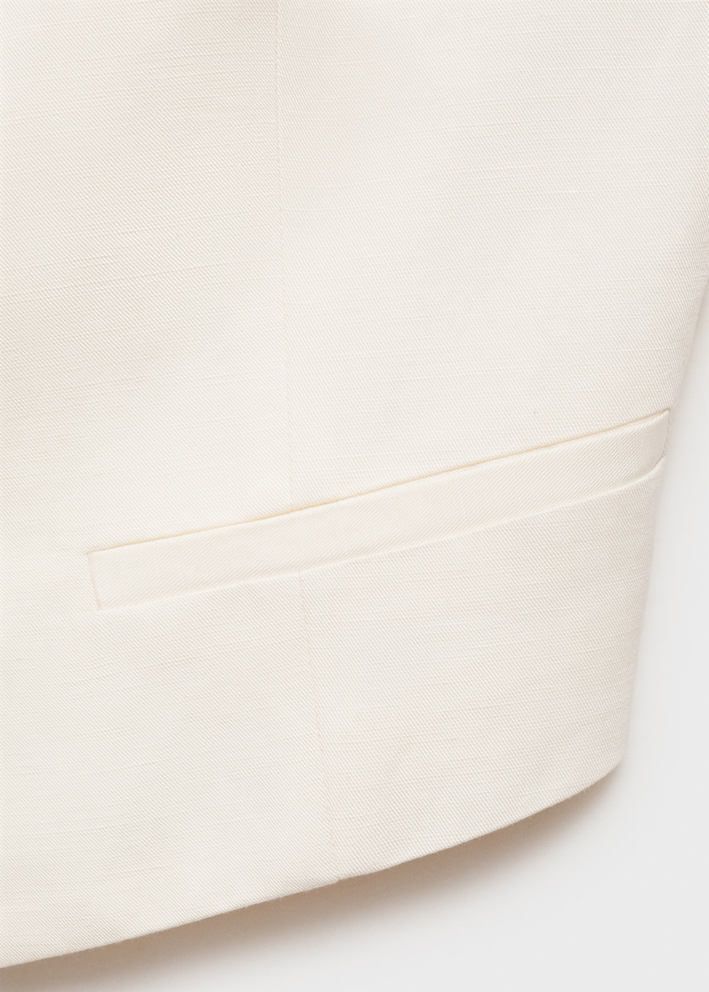 Костюмный жилет из смесового льна