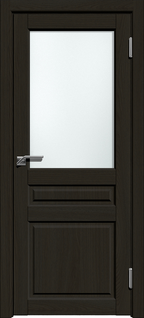 Межкомнатная дверь МК-7 / Цвет Венге / Стекло "Сатинато" / Двери Верда