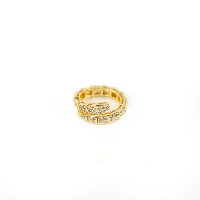 Кольцо ЗМЕЯ lemon gold