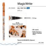 Ручка шариковая 0.5мм синяя "MagicWrite. Красные панды" (Bruno Visconti)