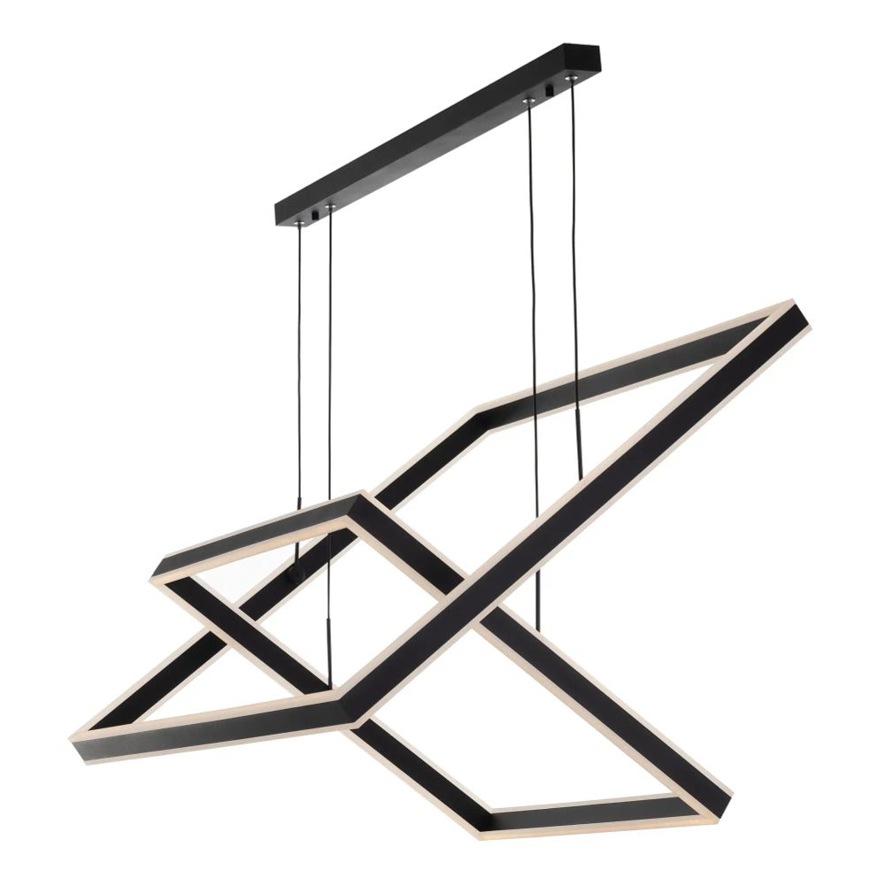 Citilux Дуэт CL719K211 LED Люстра подвесная с пультом Чёрная