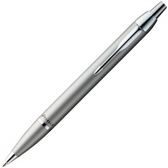 Шариковая ручка Parker IM Metal, K221, цвет: Silver CT, стержень: Mblue, S0856450