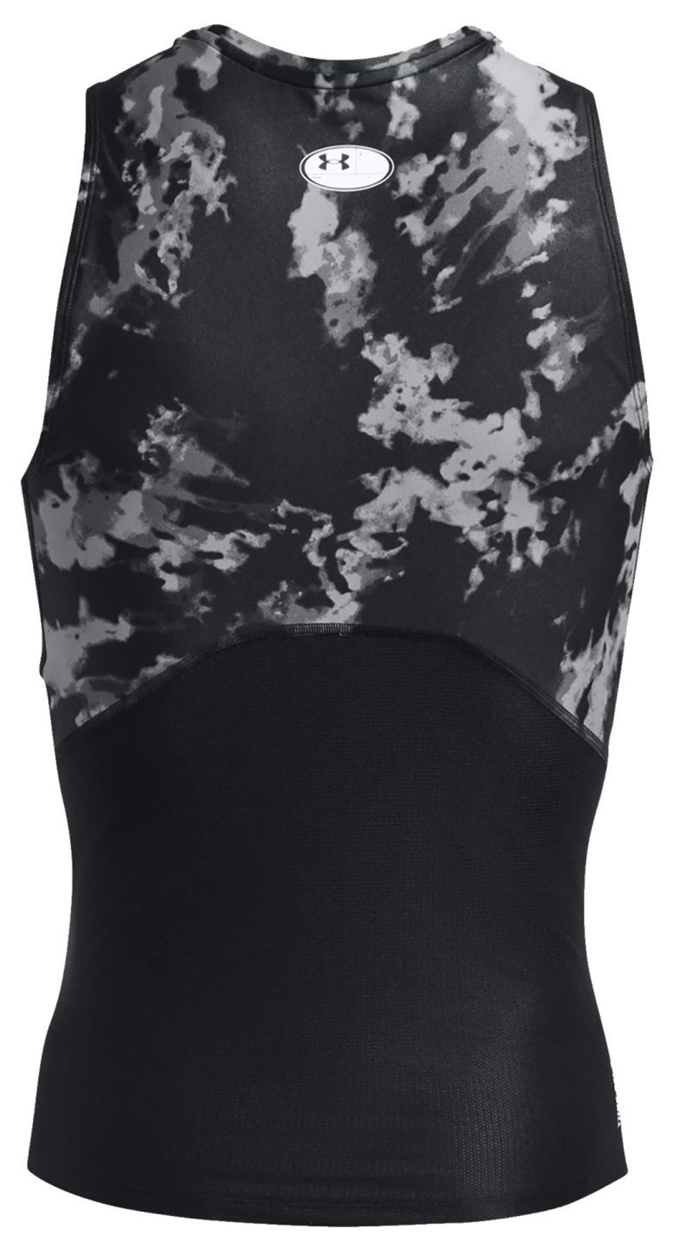 Теннисная футболка Under Armour HeatGear IsoChill Printed Tank - black/white