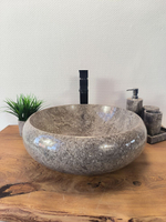 Раковина из мрамора Donut Grey Medium DM-60347 (45*45*15см)