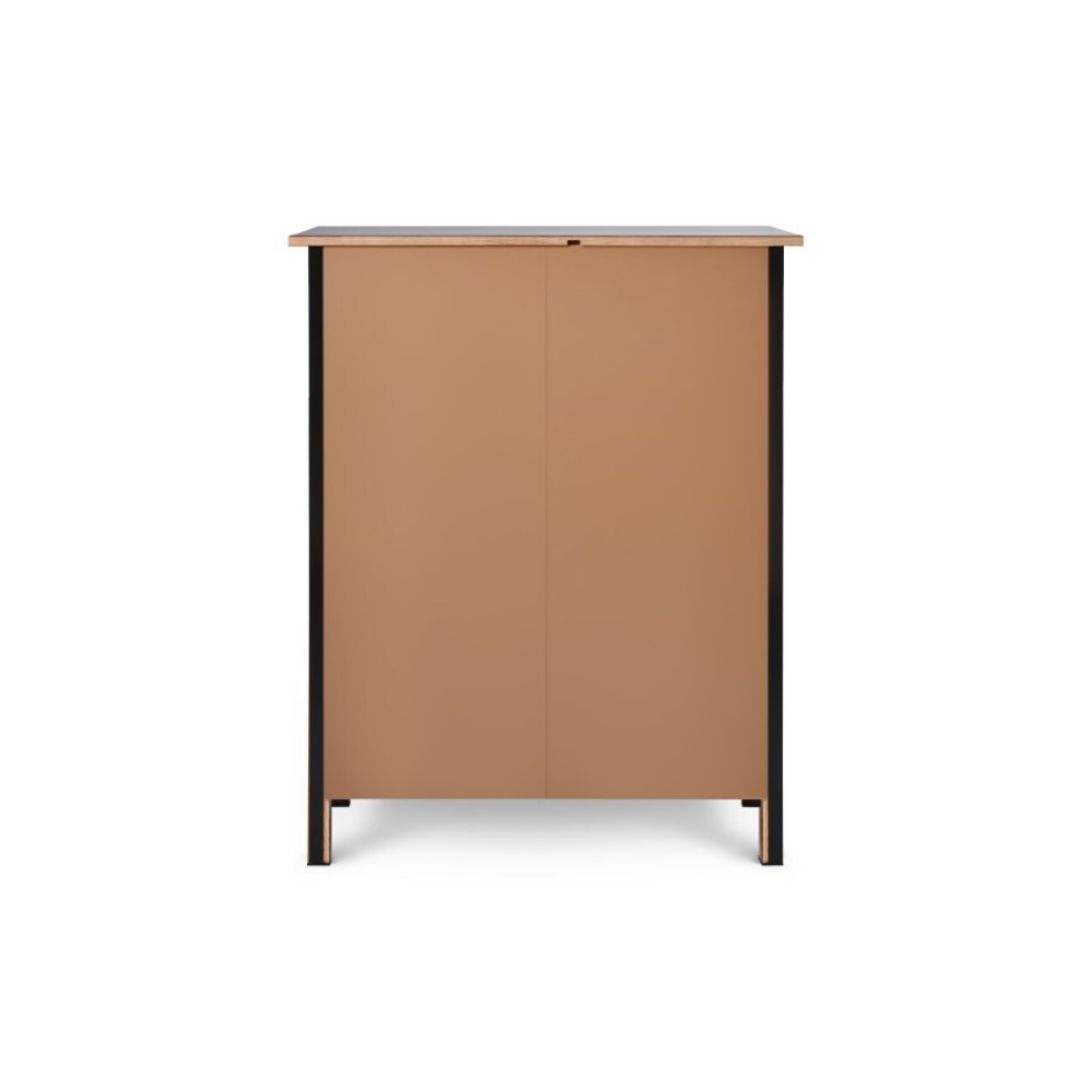Комод с 6 ящиками деревянный, Хемнэс Hemnes/ Кымор, 108х50х131 см,черный