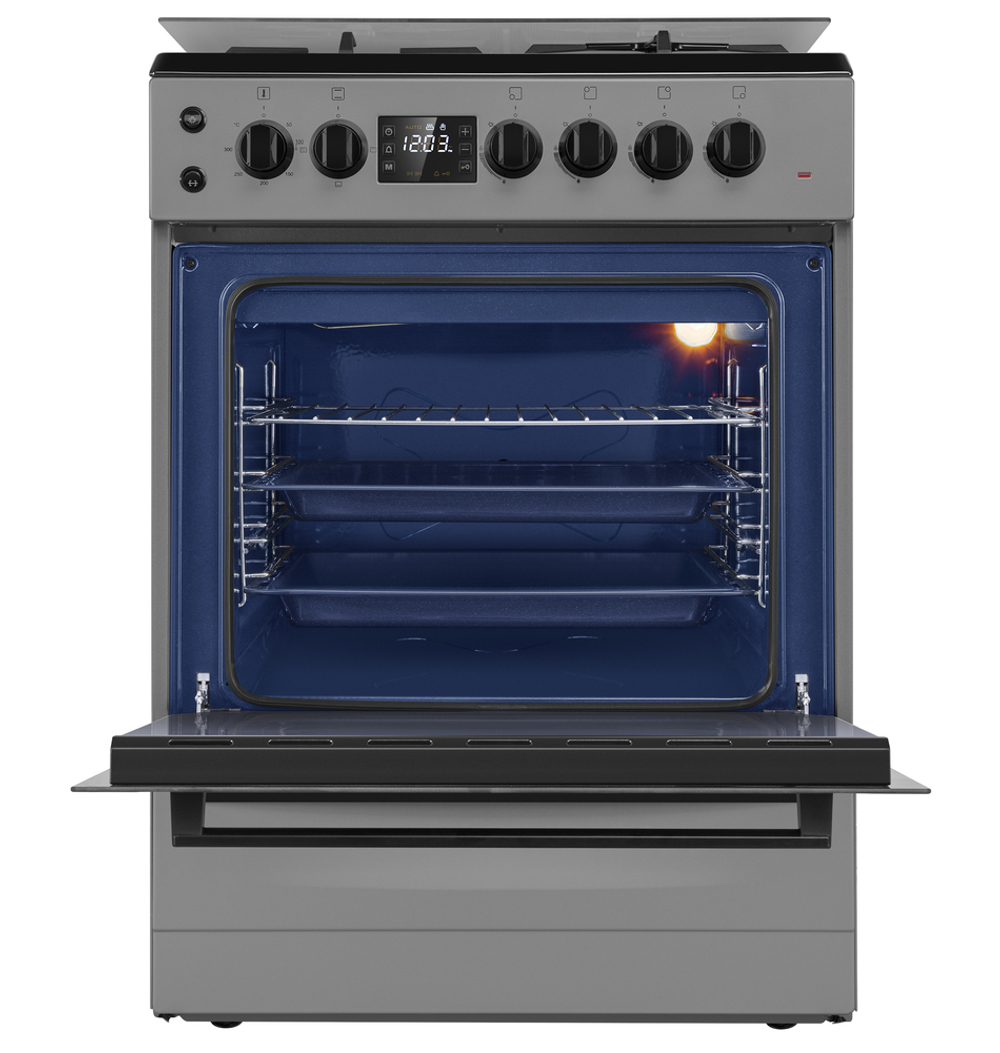 Газовая плита с электрической духовкой MAUNFELD MGC60ECGR05