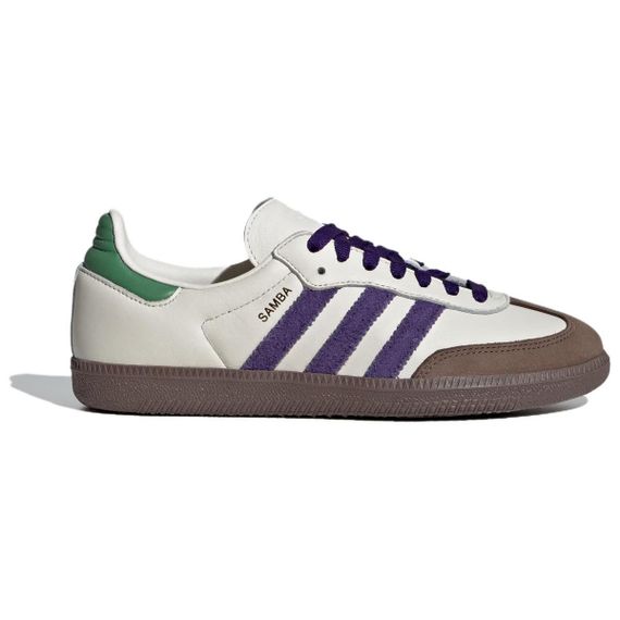 adidas originals SAMBA OG Кроссовки для скейтбординга Низкие Белый Фиолетовый Коричневый Женские