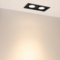 Светильник MS-VORTEX-BUILT-S210x117-2x20W Warm3000 (BK-BK, 40 deg, 230V) (Arlight, IP20 Металл, 5 лет) 058443