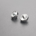 Накрутка для микродермала  круглая 4 мм с прозрачным кристаллом, толщина резьбы 1,6 мм для пирсинга. Титан G23
