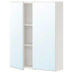 Настенный шкаф для ванной комнаты - ENHET IKEA/ ЭНХЕТ ИКЕА, 60х75х17 см, белый