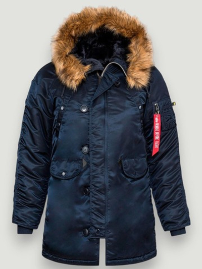 Куртка Аляска Женская - Alpha N-3B W Parka (синий/оранж - r.blue/orange)