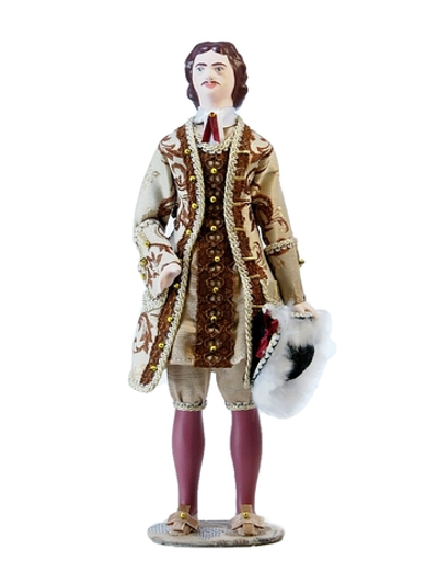 Кукла коллекционная Пётр Первый в бальном костюме