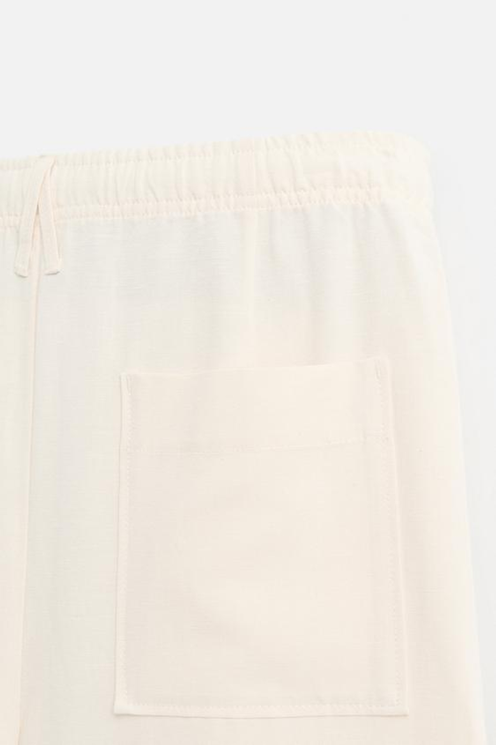 ZARA БРЮКИ-ДЖОГГЕРЫ КЛАССИЧЕСКОГО КРОЯ, ЭКРЮ