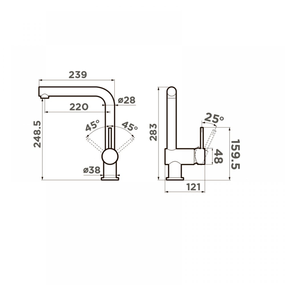 Кухонный смеситель Omoikiri Tanigawa-BN