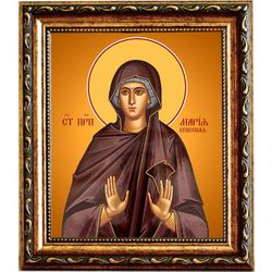 Мария Егисская преподобная. Икона на холсте.