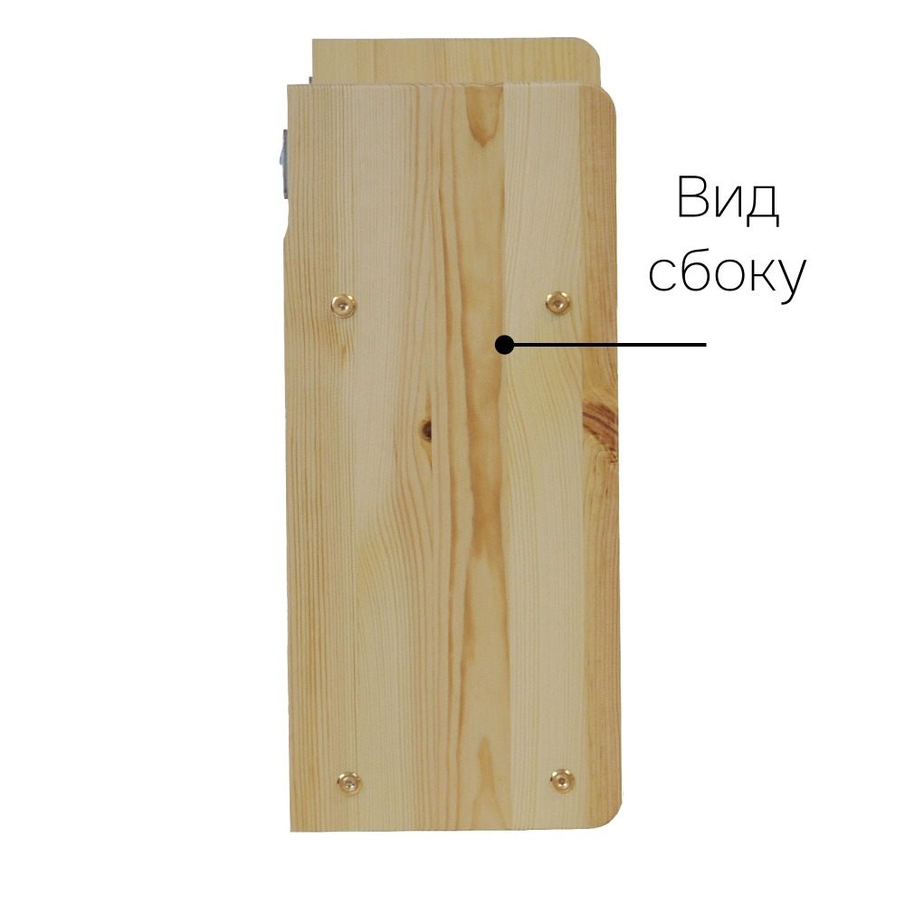 Полка настенная, 60x20x45, Ральф, для ванной и детской, деревянная, настольная, прозрачный лак, Dipriz