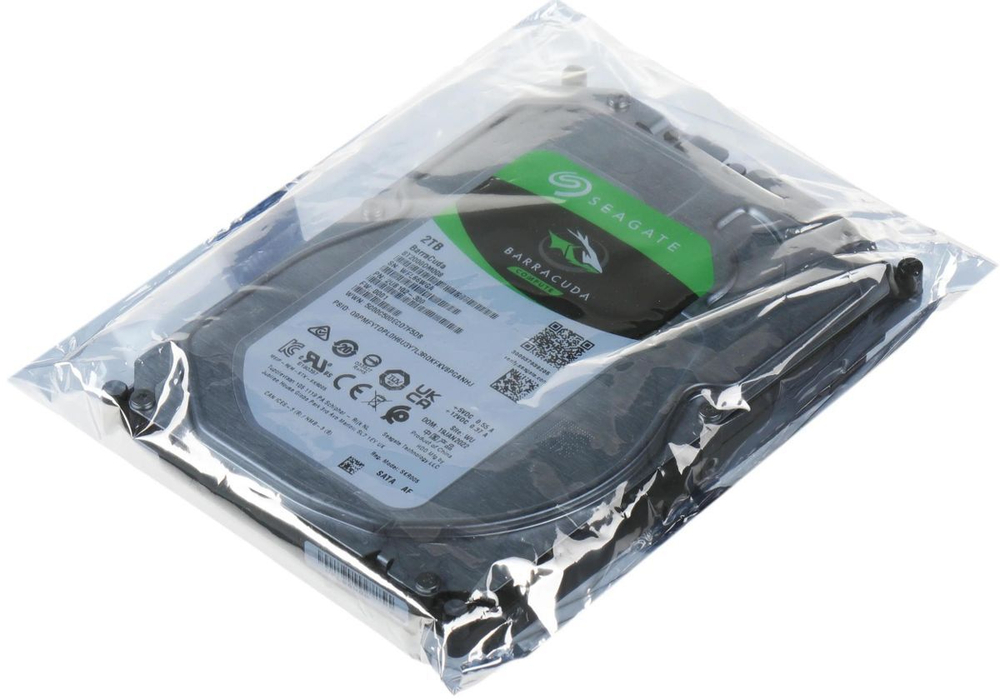 Внутренний HDD 3.5" Seagate Barracuda ST2000DM008, 2Тб, SATA3, Bulk, Чтение:180мб/с, Запись:180мб/с, 7200об/мин, Буфер:256Мб