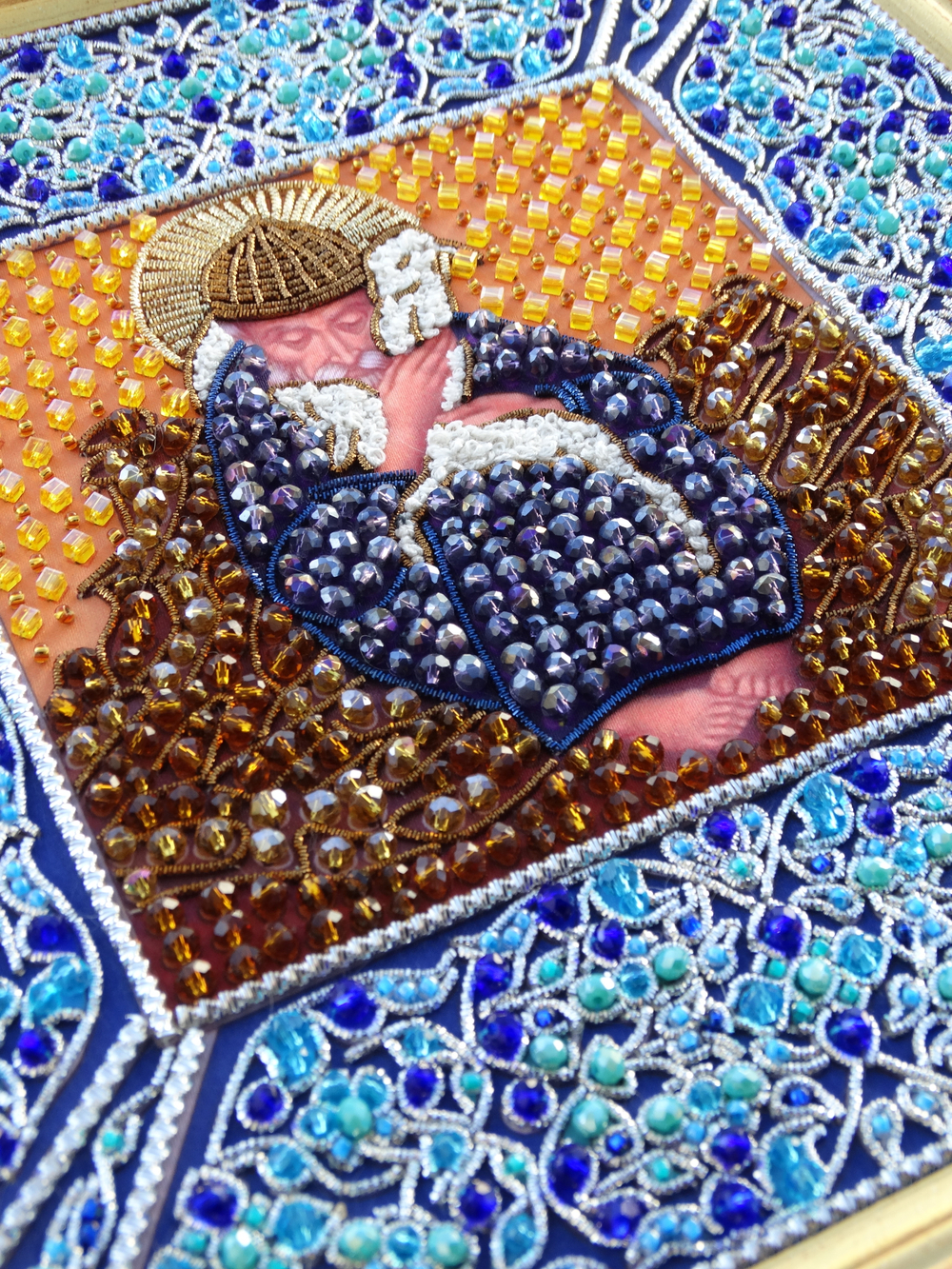 И-23 Набор для вышивания хрустальными камнями Святой Спиридон Тримифунтский