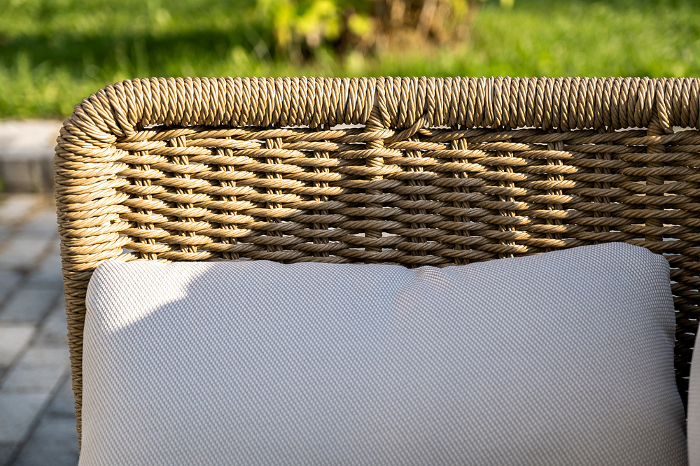 "Аликанте" лаунж-зона из искусственного ротанга, цвет соломенный