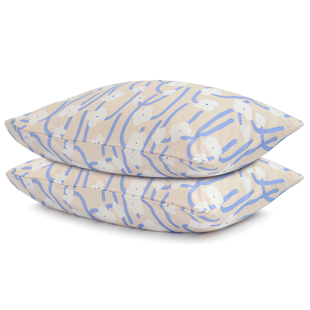 Наволочки 2шт 50x70 Tkano Scandinavian touch Полярный цветок сиреневые