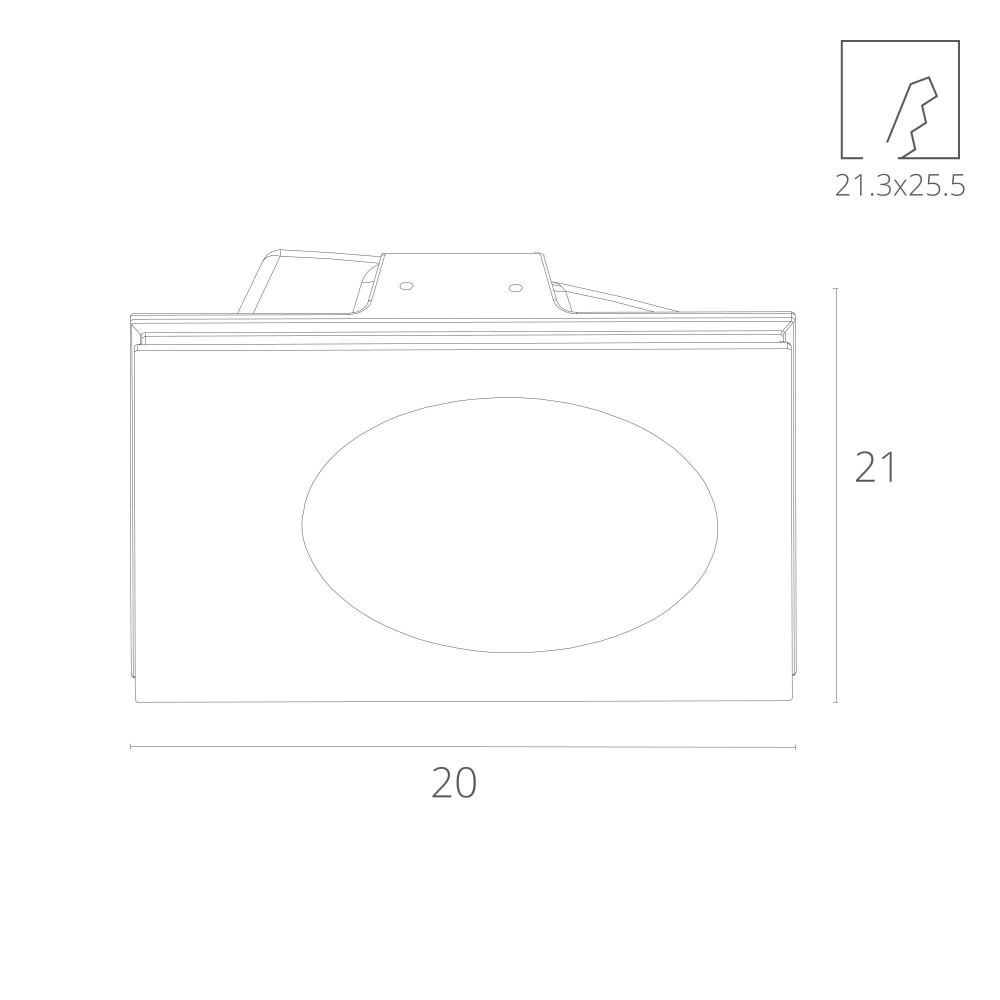 Бра Arte Lamp Invisible A3113AP-1WH