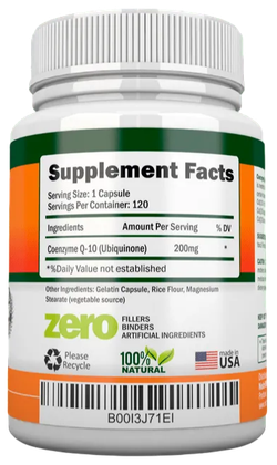NutriONN Extra Strength CoQ10 120caps, Coenzyme Q10, Коэнзим Ку10