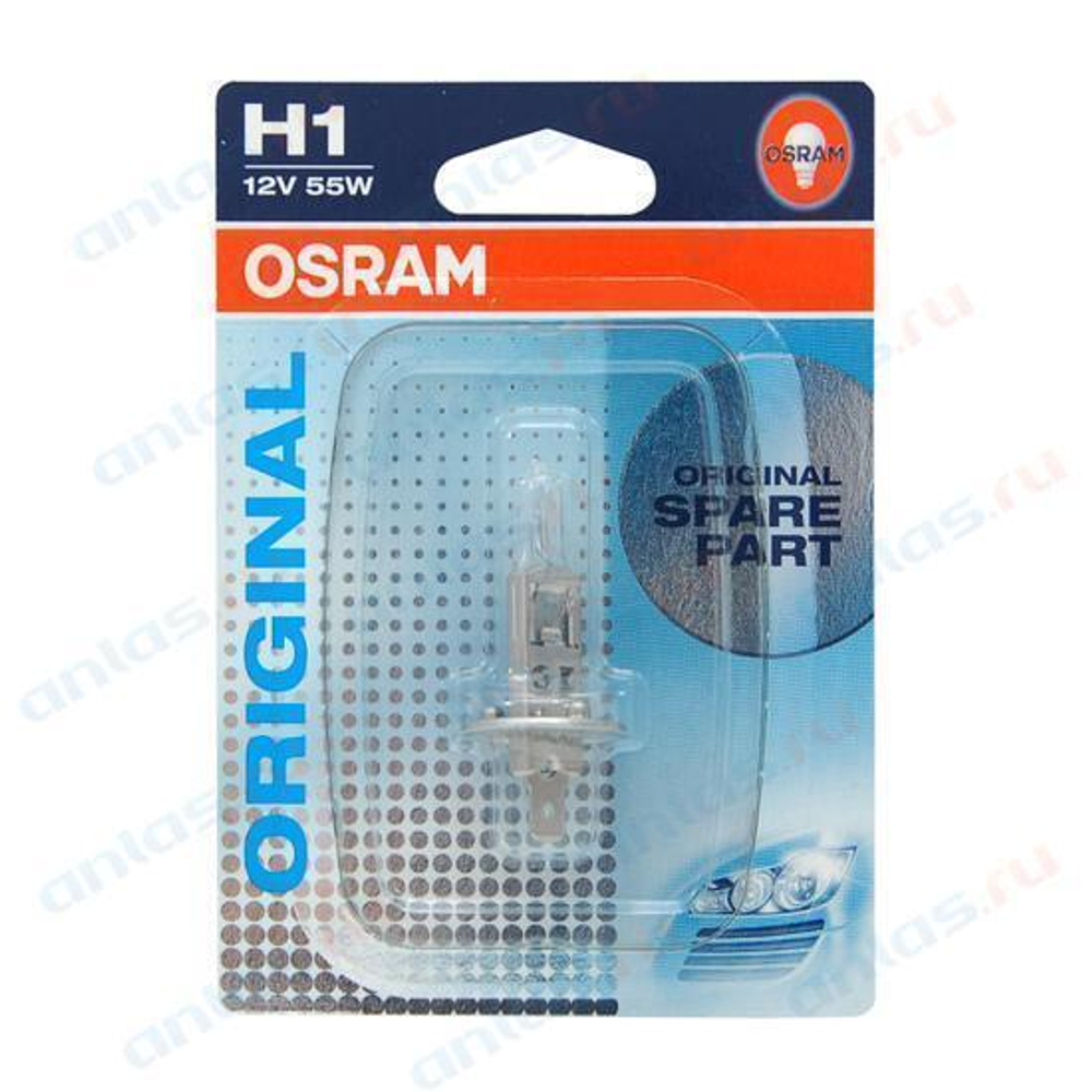 Лампа 12 В H1 55 Вт дальнего света блистер Osram 64150-01В (бл.)