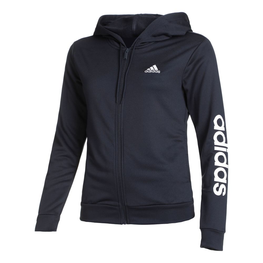 Женские теннисные Костюмы adidas Linear Tracksuit Women - Dark Blue, White