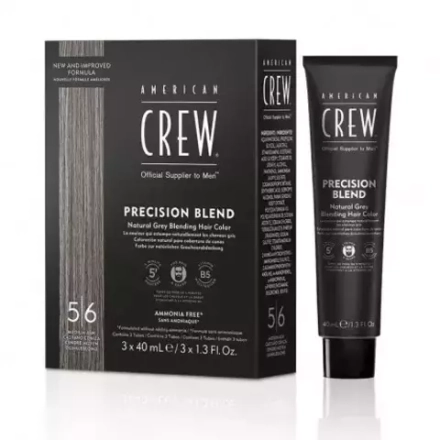 American Crew Precision Blend Камуфляж для седых волос средний Пепельный 5/6 3х40 мл