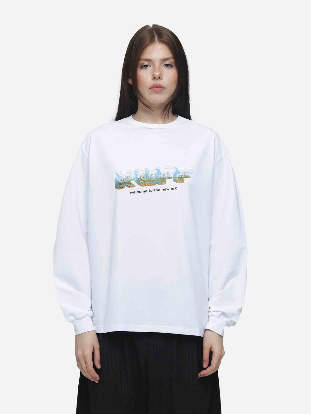 Купить Лонгслив RUFF Global The New Ark белый Лонгслив RUFF Global The New Ark белый
