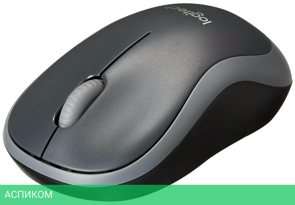 Мышь Logitech M186 черный/серый (910-004131)
