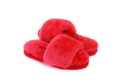 UGG Fluff Slide Slippers Watermelonred