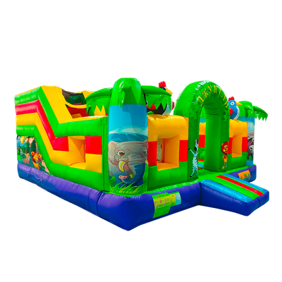 Коммерческий надувной батут "Сафари-джунгли ЭКСТРА", 5*5*2,5 м