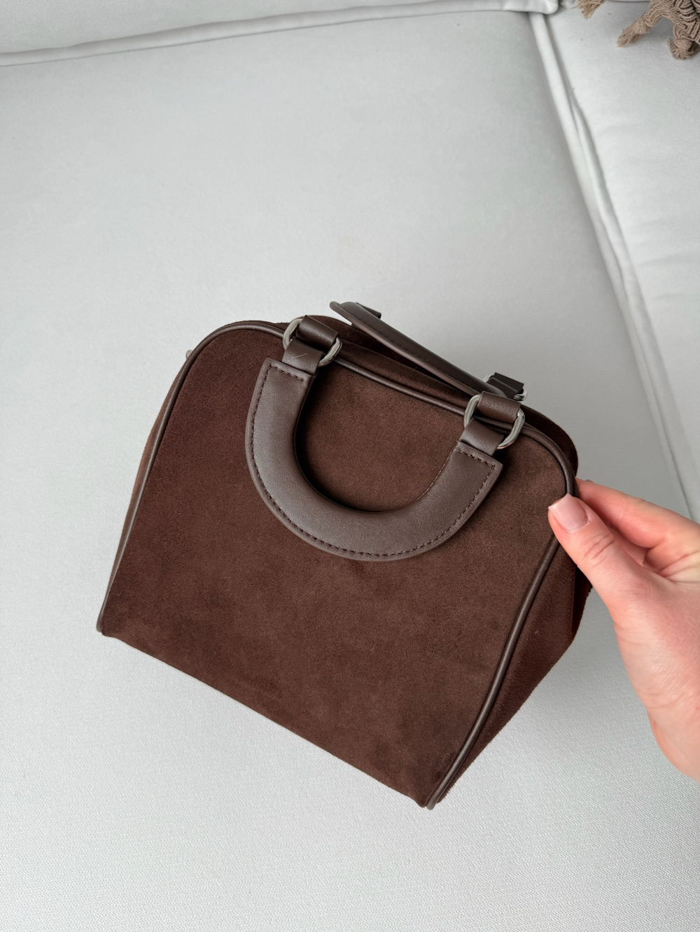 Сумка из натуральной замши