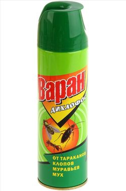 Дихлофос Варан 440мл универс. б/зап от тарак. мурав. клопов мух