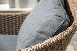 "Овьедо" лаунж-зона из искусственного ротанга на 4 персоны, цвет соломенный