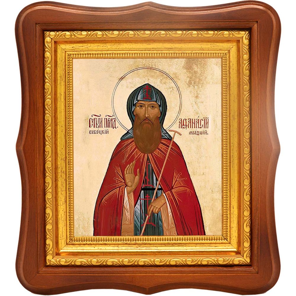 Афанасий Высоцкий, Серпуховской, Младший преподобный. Икона на холсте.