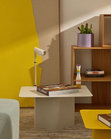 Настольная лампа Jula с зажимом из серого металла