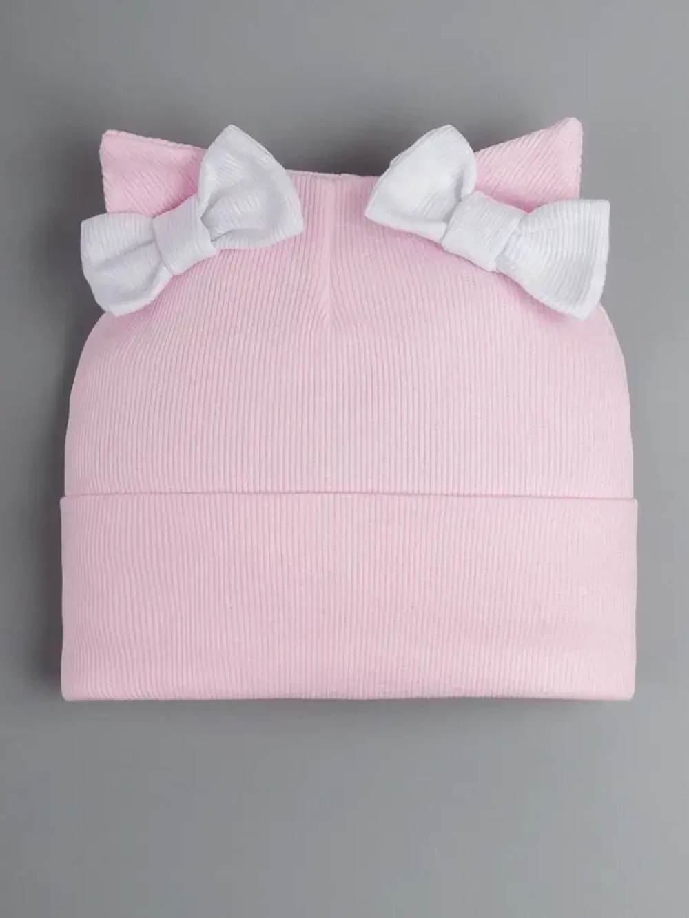 Шапка для девочки осенняя с ушками