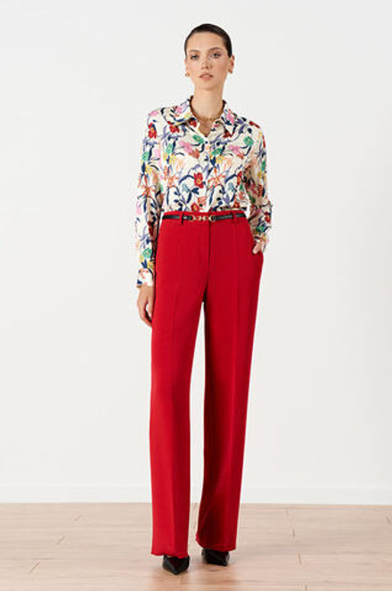 31124 Брюки женские (малиновый)