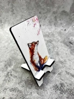 Подставка для телефона деревянная