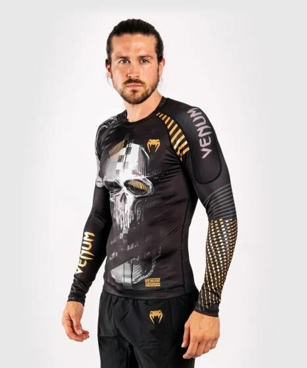 Рашгард Venum Skull Rashguard Long Sleeves  Black/Grey