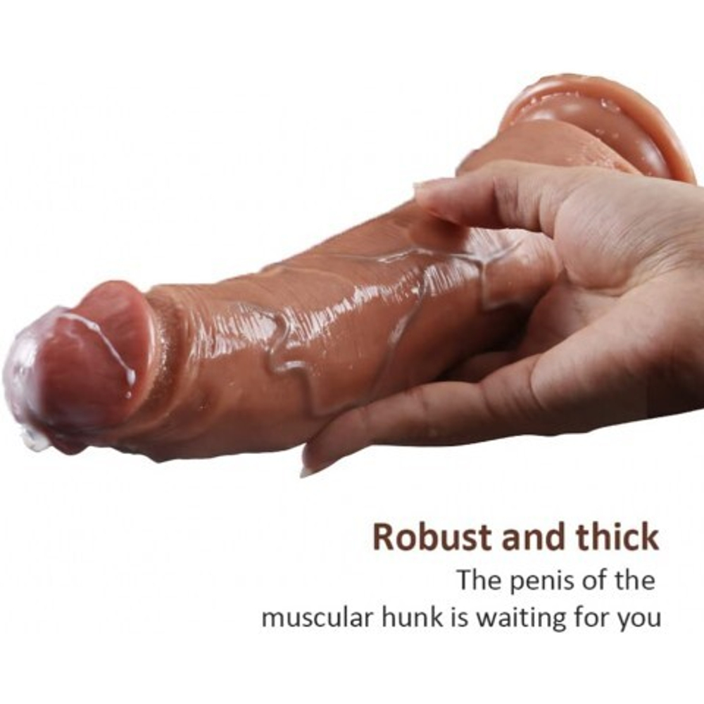 Ультрареалистичный дилдо из жидкого силикона (23 см.*4,5 см.)