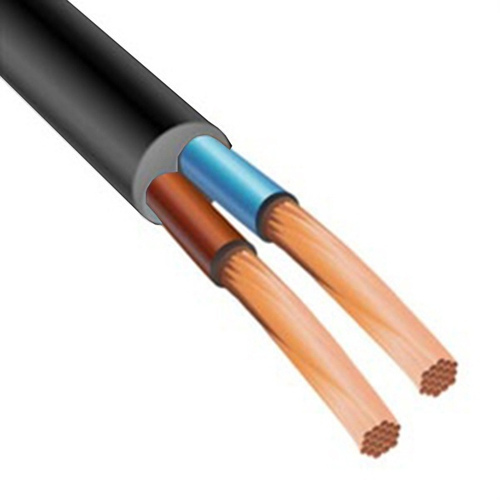 Провод соединительный ПВСнг(А)-LS 2х1,5 черный малодымный ГОСТ 7399 Конкорд ПВСнг(А)-LS 2х1,5 (ч)