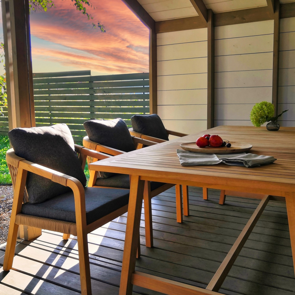 Обеденная группа Ideal Patio ЛЕОНОРЕН каркас тик, стол тик 220