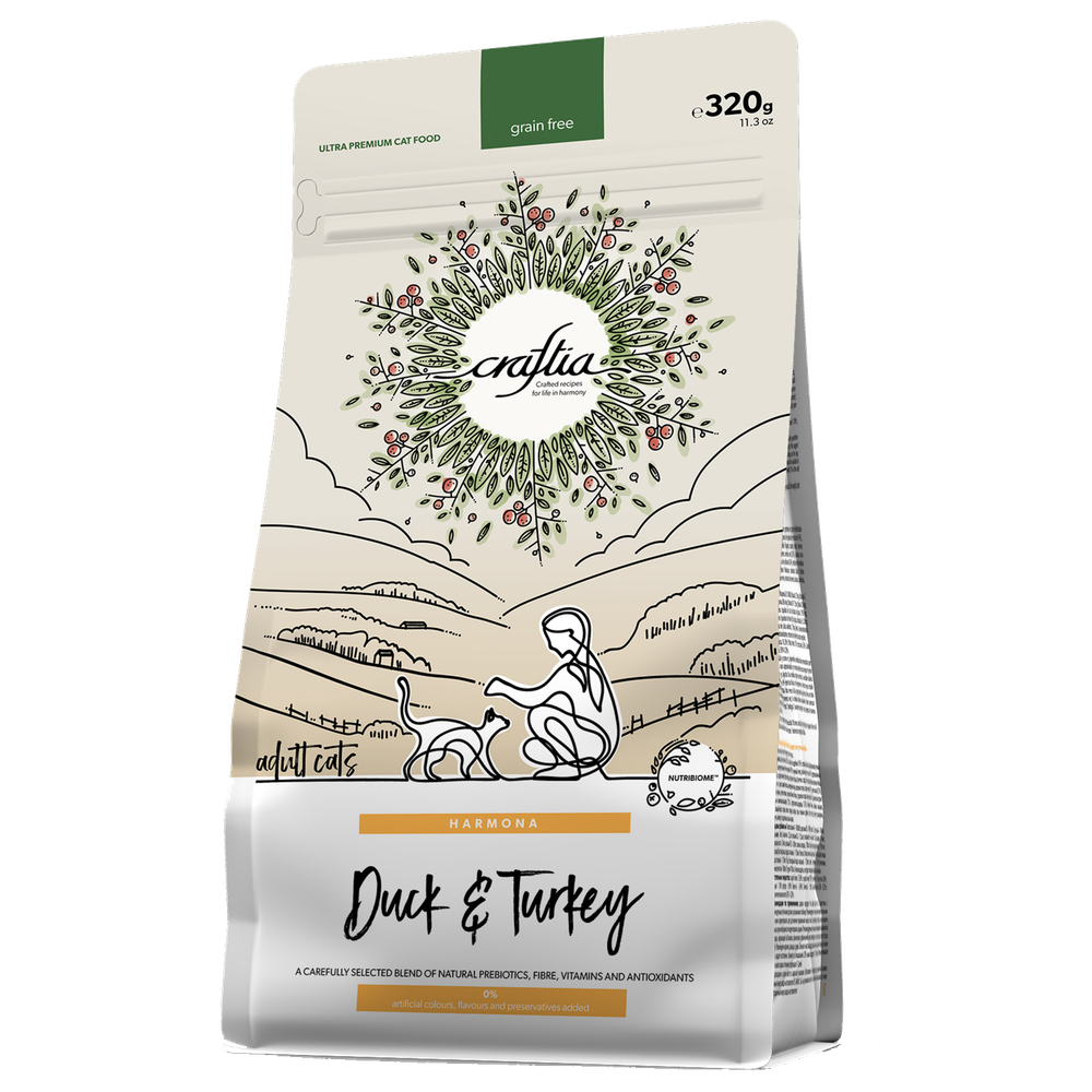 Craftia Harmona Adult Cat Утка с Индейкой 320гр.